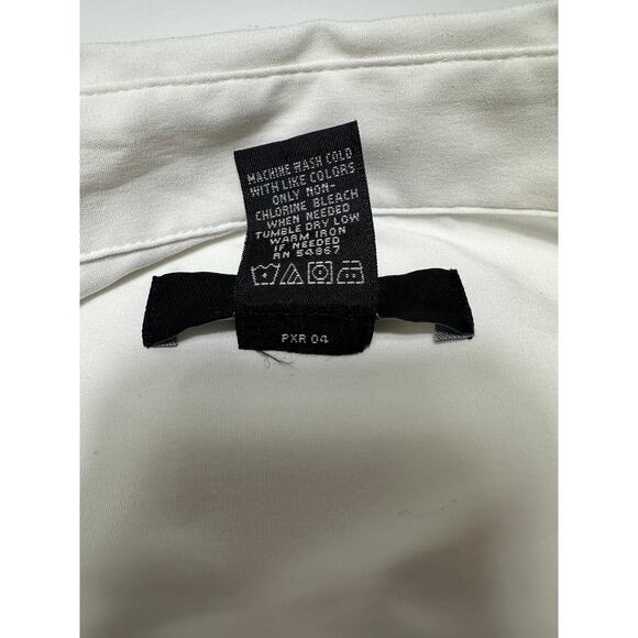 Y2k Express Women's Sleeveless White Stretch Blouse Size 10 - Picture 9 of 9